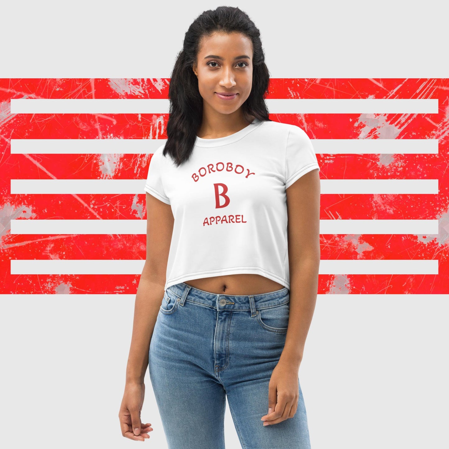 Boroboy All-Over Print Crop Tee