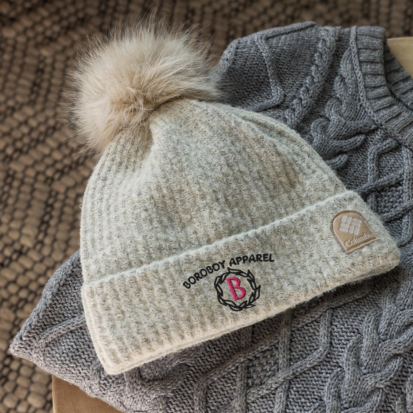 Columbia X BOROBOY pom-pom beanie