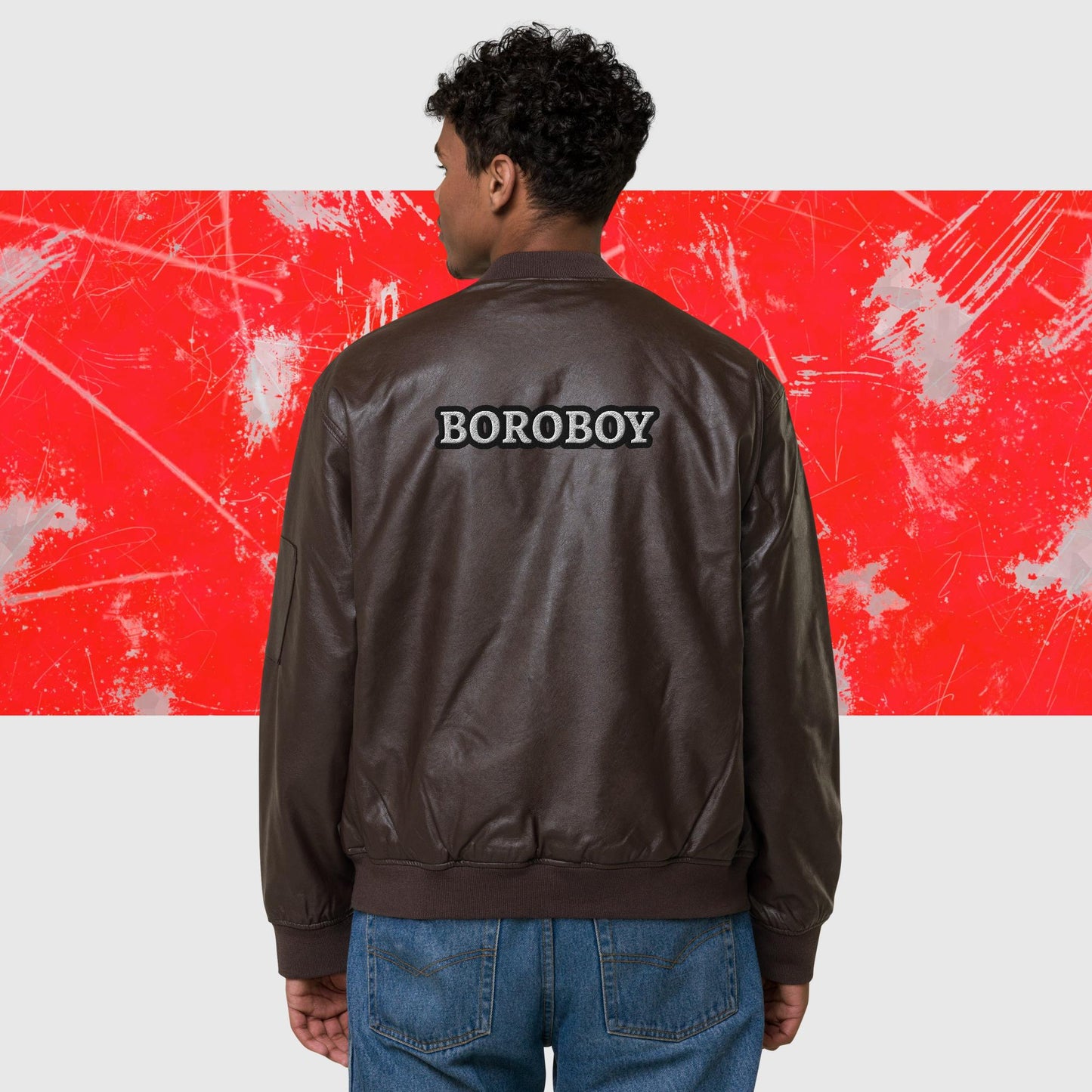 Boroboy Leather Bomber Jacket (various colors)