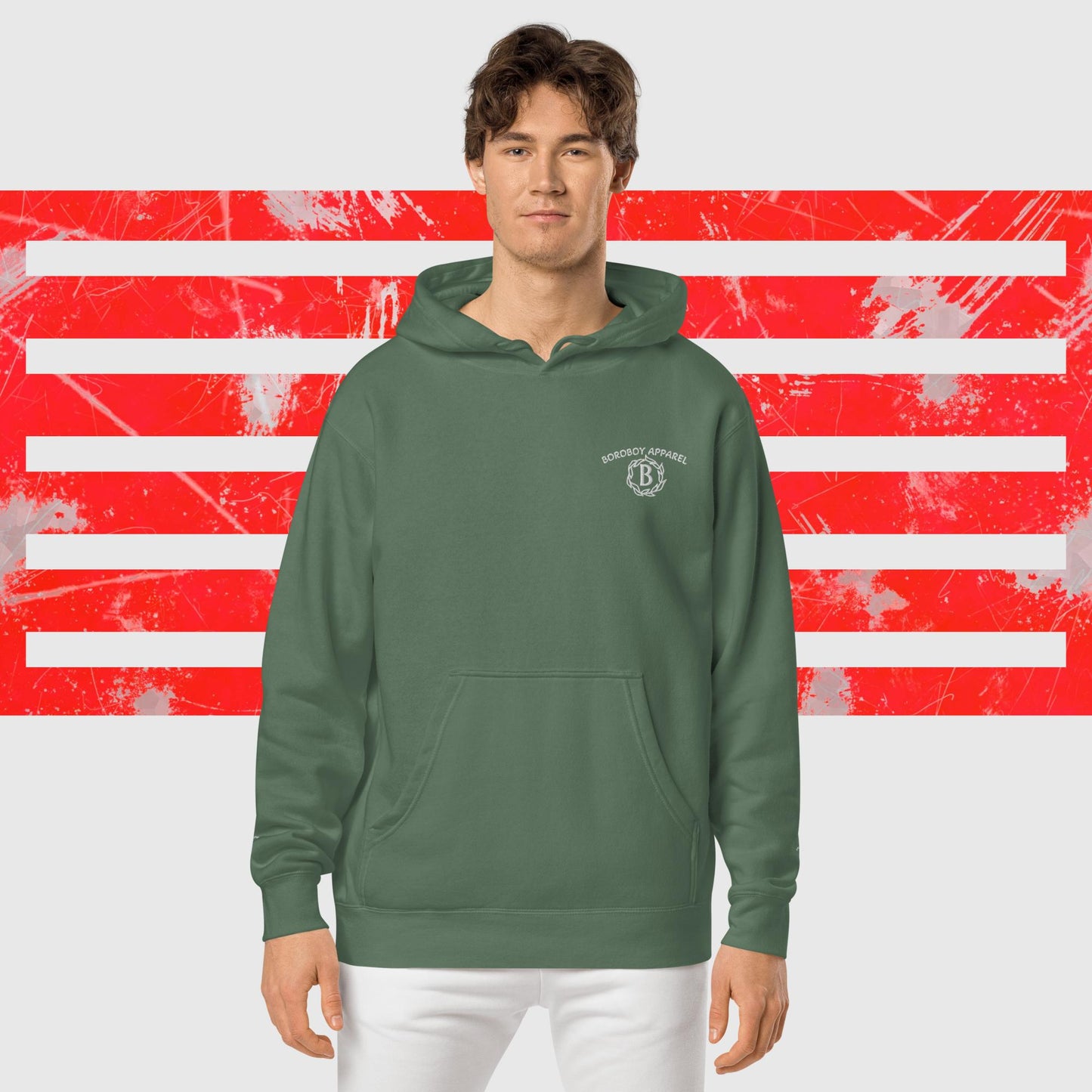 Boroboy Unisex pigment-dyed hoodie