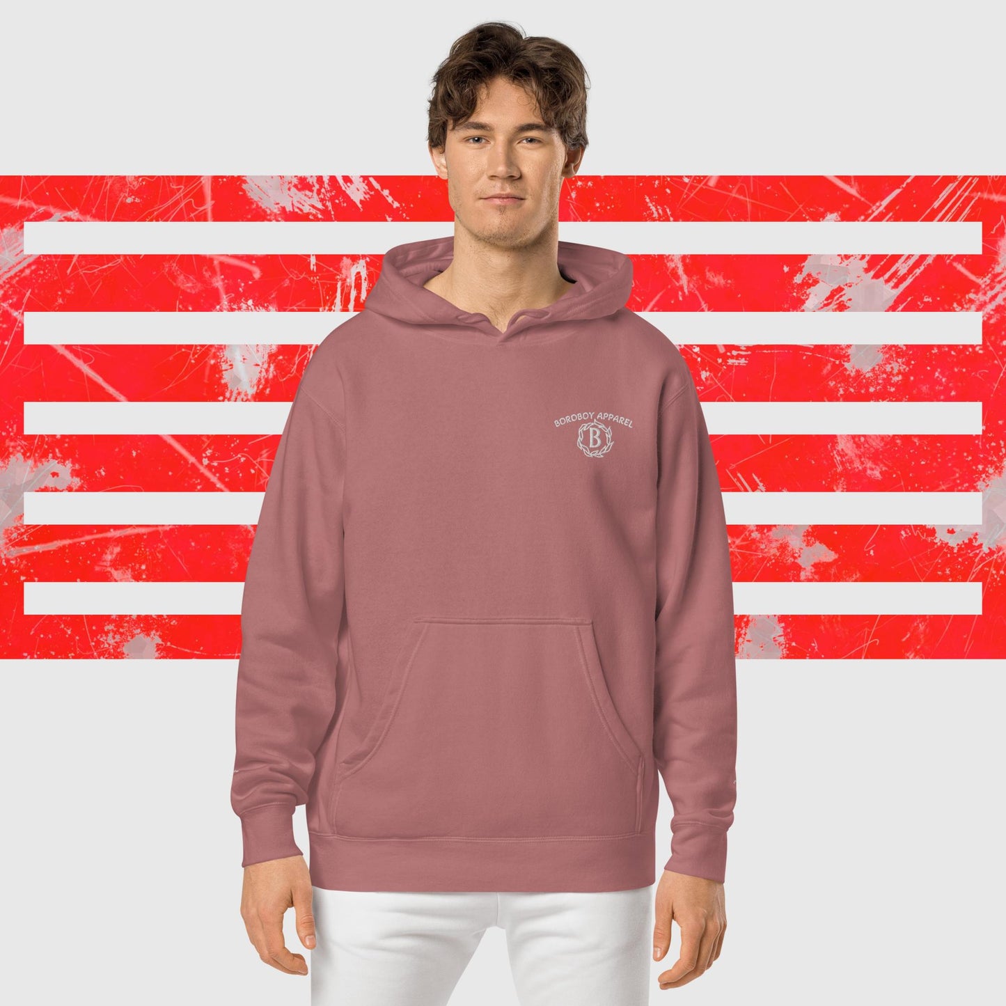 Boroboy Unisex pigment-dyed hoodie