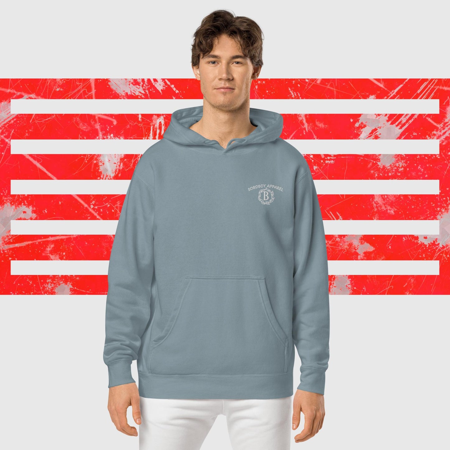 Boroboy Unisex pigment-dyed hoodie