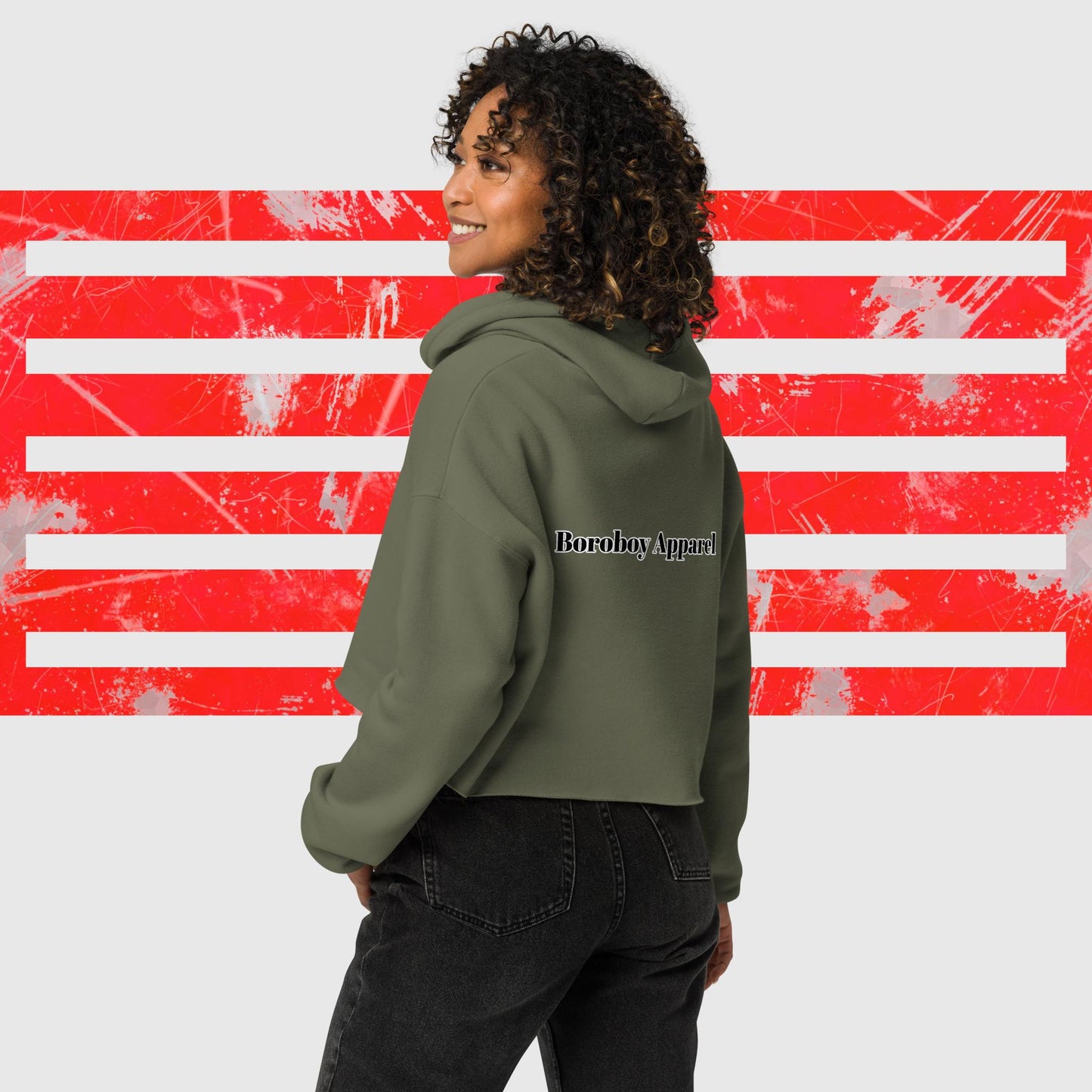 Boroboy girls Crop Hoodie