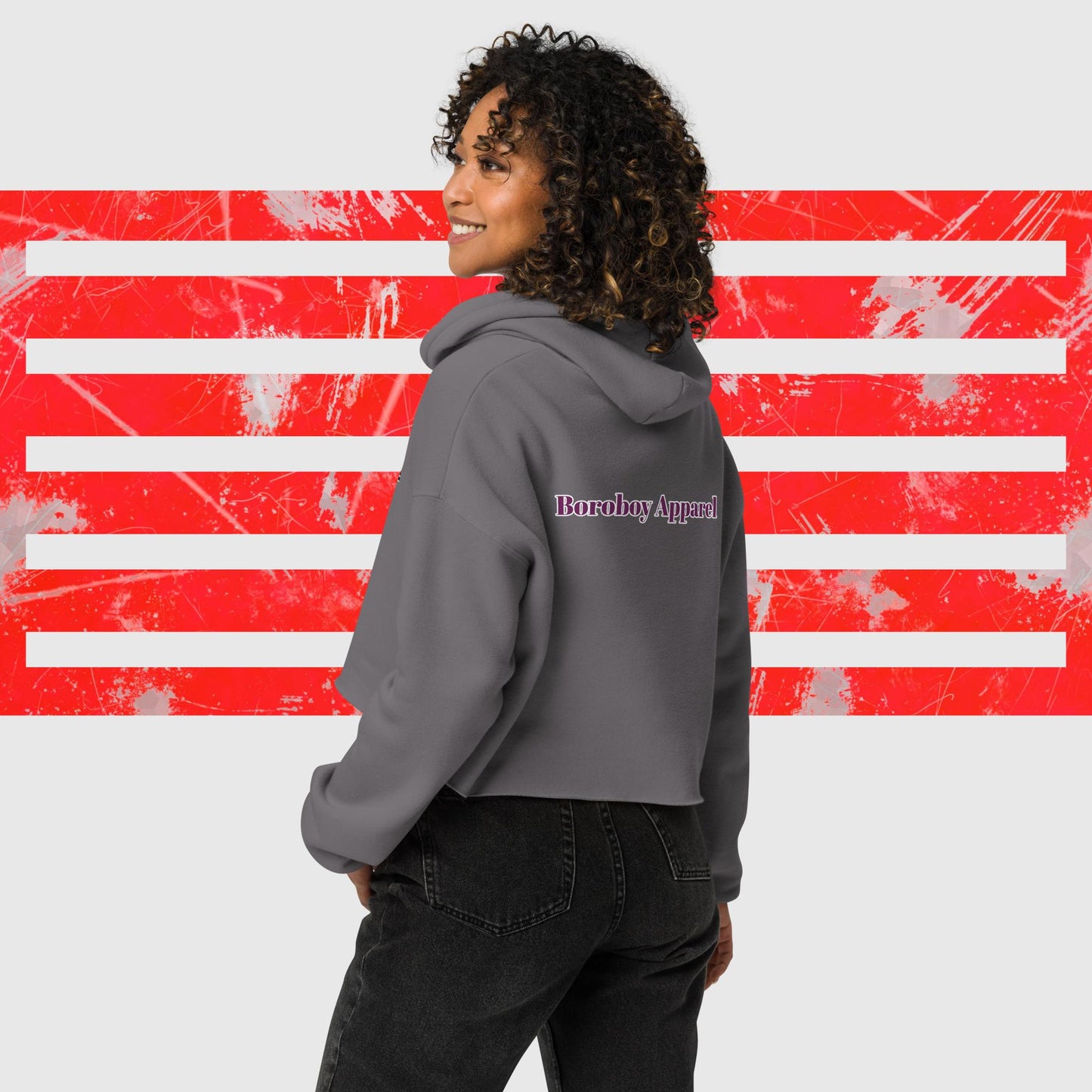 BOROBOY GIRL Crop Hoodie