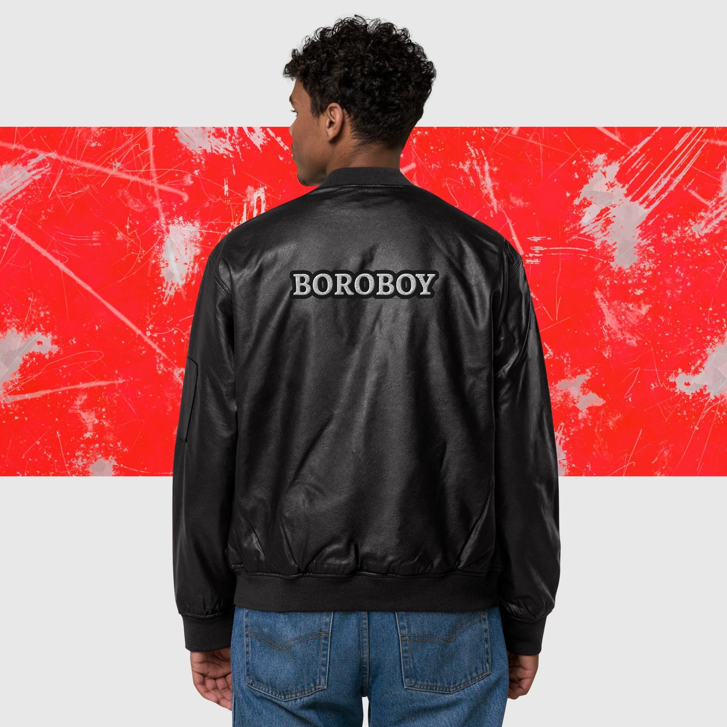 Boroboy Leather Bomber Jacket (various colors)