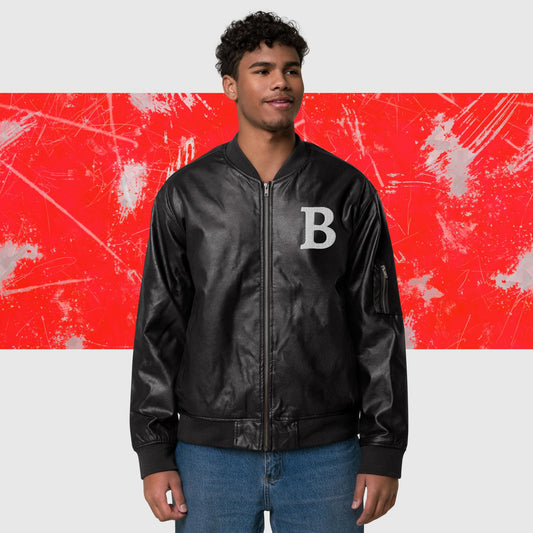 Boroboy Leather Bomber Jacket (various colors)