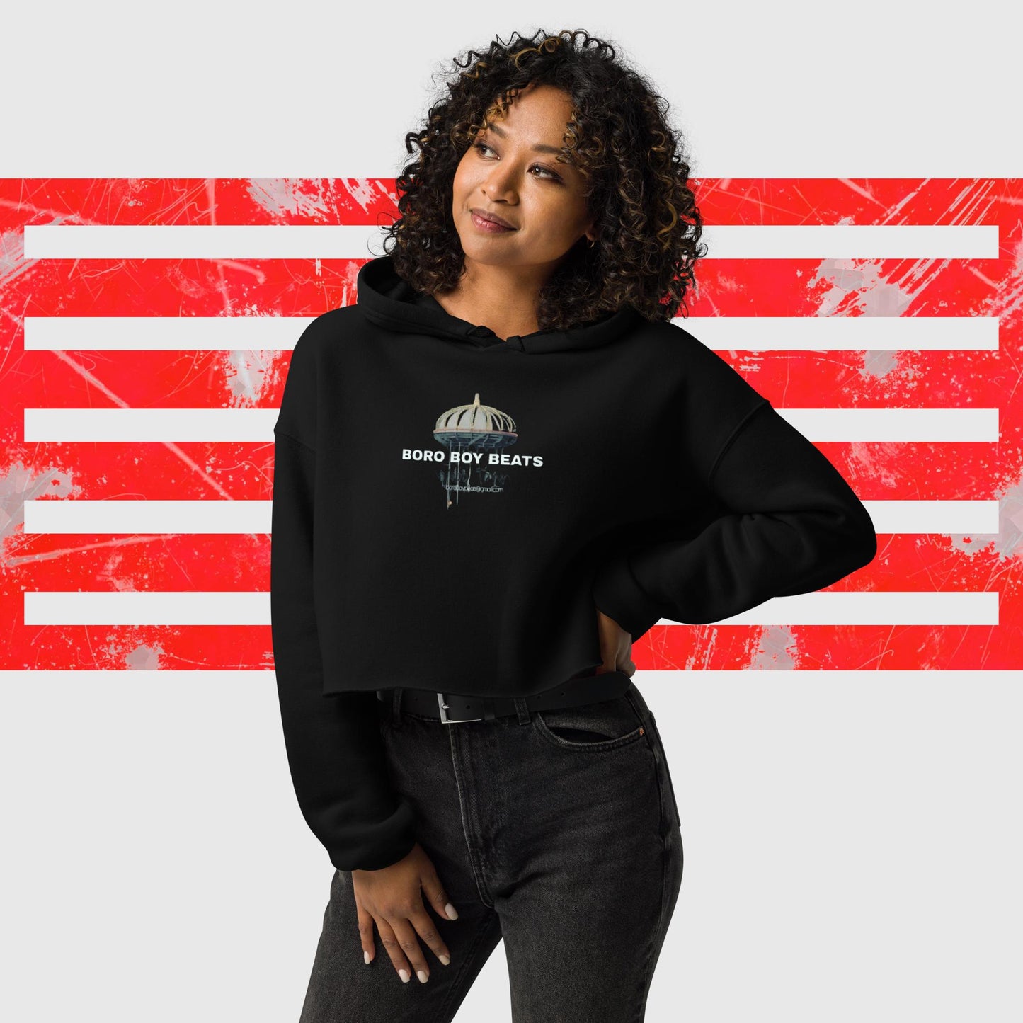Boroboy girls Crop Hoodie